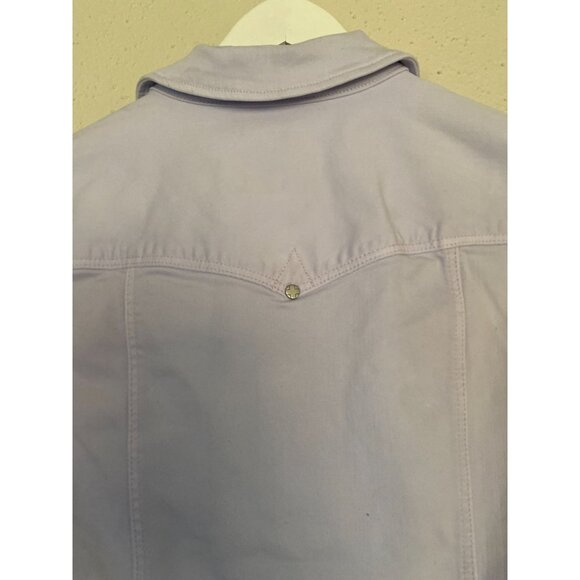 NWT Liverpool Los Angeles Womens Lilac Denim Jacket Size Small - Picture 10 of 13